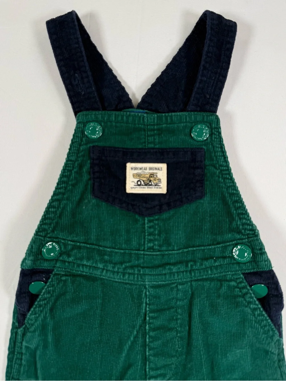 OLD NAVY Baby Corduroy Overalls 6-12M Workwear Retro Carpenter Utility Preppy
